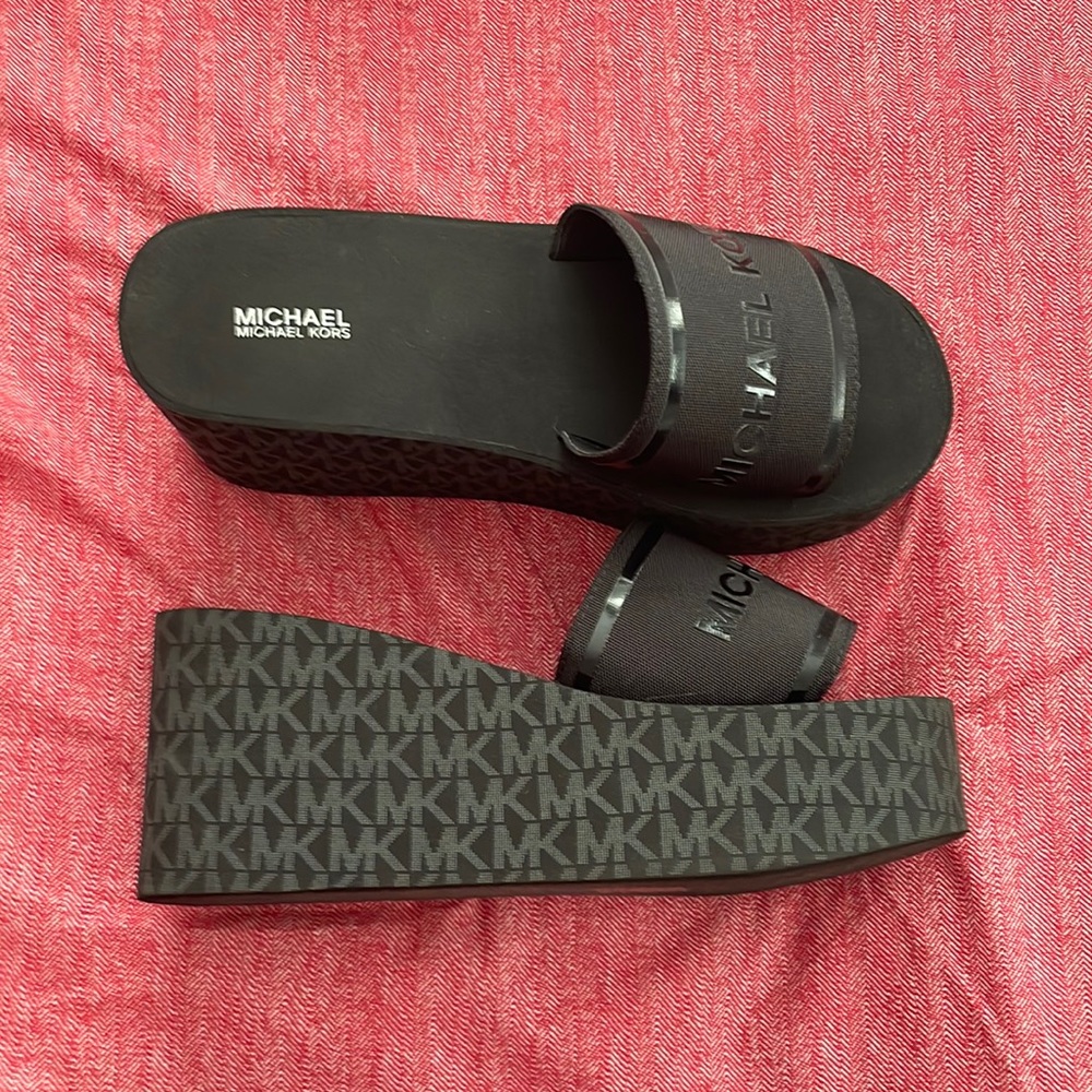 Michael Kors black platforms